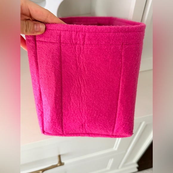 OWL BAG ORGANIZER Purse Bag Felt Organizer Insert Pink Large Size - Picture 5 of 10